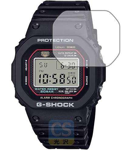 CASIO G-SHOCKDW-5000R-1AJF 保護シール付き Amazon | ミヤビックス CASIO G-SHOCK DW-5000R-1AJF 対応 表示